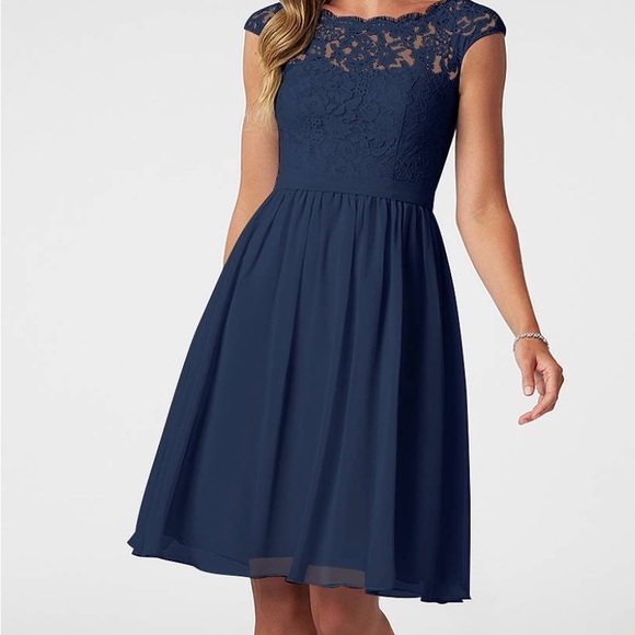 David's Bridal | Dresses | Navy Bridesmaid Dress | Poshmark